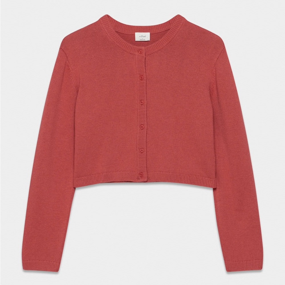 Aritzia Wilfred Sicily Cardigan - 2XS - Rose Red